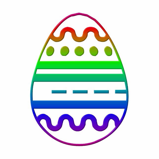 Easter Egg Photo Sculpture Staand Fotobeeldje (Voorkant)