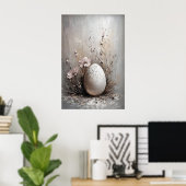 Easter Egg Print, Spring Vintage Easter Egg Poster (Thuiskantoor)