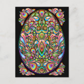 Easter Egg Psychedelic Design Briefkaart (Voorkant)