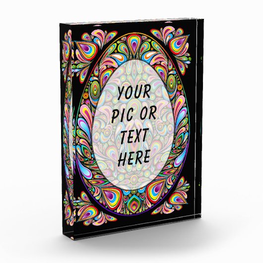 Easter Egg Psychedelic Design Fotoblokken (Links)