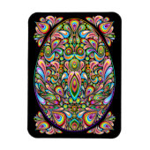 Easter Egg Psychedelic Design Magneet (Verticaal)