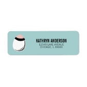 Easter Egg Return Address Label (Voorkant)
