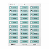 Easter Egg Return Address Label (Full Sheet)