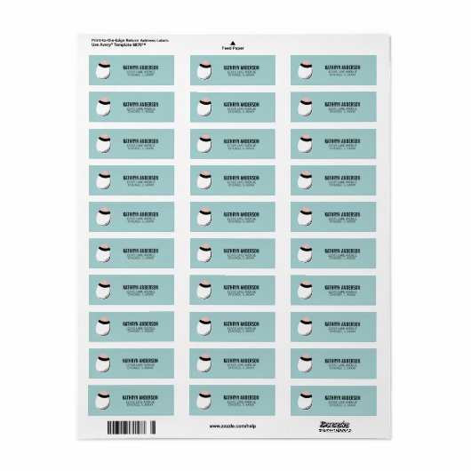 Easter Egg Return Address Label (Full Sheet)