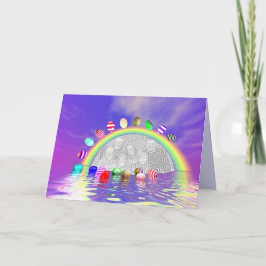 Easter Egg Ride (foto lijst sjabloon) Feestdagen Kaart (Voorkant)