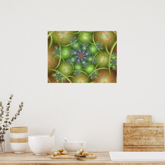 Easter Egg Spiral Poster (Keuken)