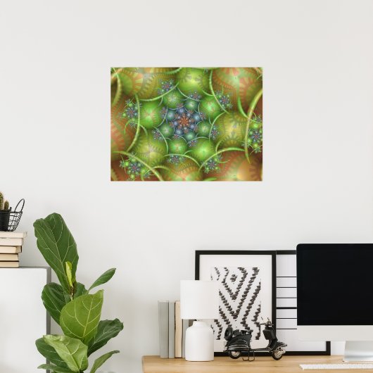 Easter Egg Spiral Poster (Thuiskantoor)