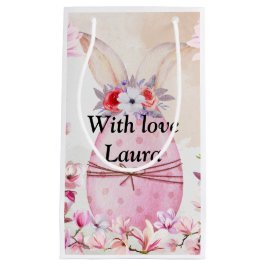 Easter egg with flowers pink klein cadeauzakje