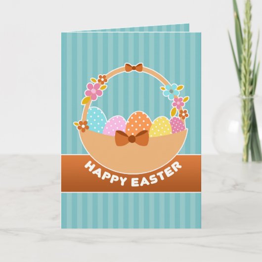 Easter Eggs Basket Kaart (Voorkant)