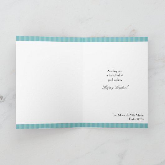 Easter Eggs Basket Kaart (Binnen)