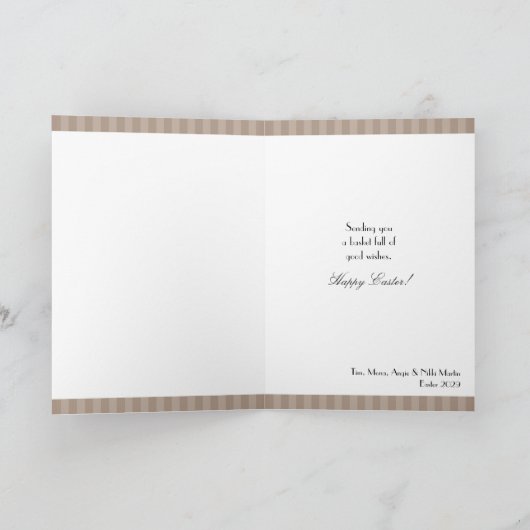 Easter Eggs Basket Kaart (Binnen)