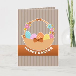 Easter Eggs Basket Kaart
