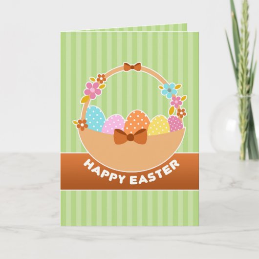 Easter Eggs Basket Kaart (Voorkant)
