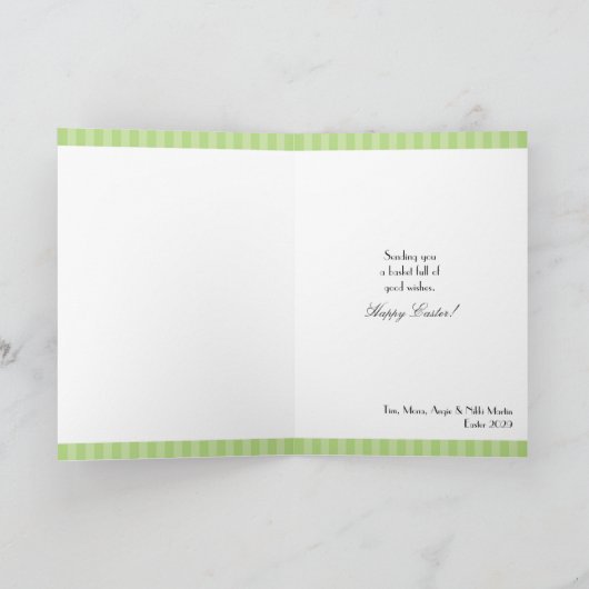 Easter Eggs Basket Kaart (Binnen)