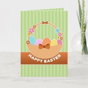 Easter Eggs Basket Kaart