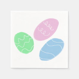 Easter Eggs Doodles Servet