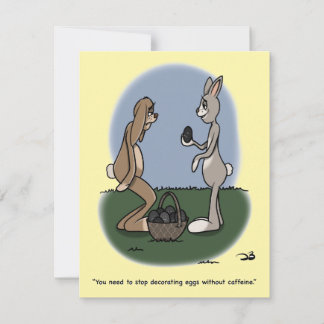 Easter Eggs Flat Card Feestdagenkaart