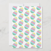 Easter Eggs Gender Reveal Spring Kaart (Achterkant)