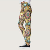 EASTER EGGS ~ Gold Blue Pink 3D~ Leggings (Links)