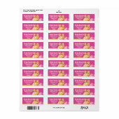 Easter Eggs in Pink and Yellow Etiket (Full Sheet)
