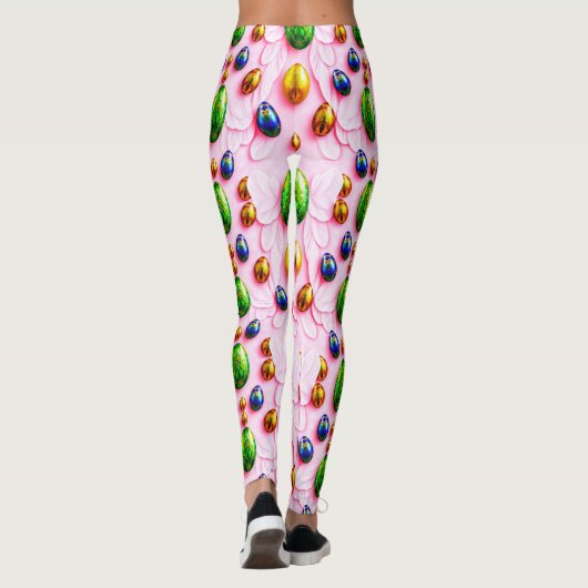 EASTER EGGS ~ Multicolored 3D ~  Leggings (Achterkant)