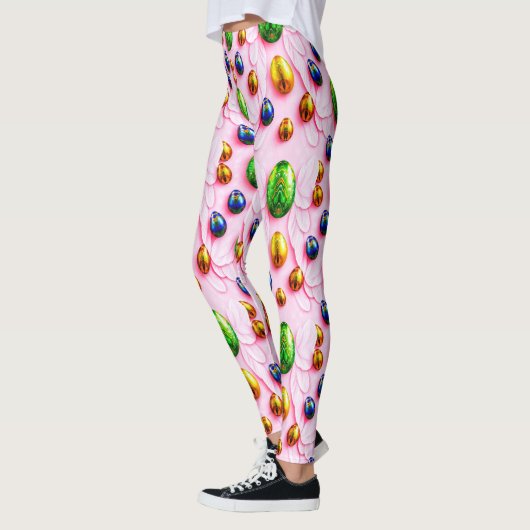 EASTER EGGS ~ Multicolored 3D ~  Leggings (Links)
