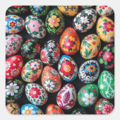 Easter Eggs of Painted Spring Vierkante Sticker (Voorkant)