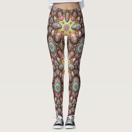 EASTER EGGS ~ Pastel 3D ~  Leggings (Voorkant)
