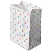 Easter Eggs Pattern Gift Bag Medium Cadeauzakje (Achterkant Gekanteld)