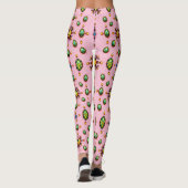EASTER EGGS ~ Pink Green 3D ~  Leggings (Achterkant)
