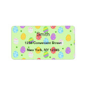 Easter Eggs Return Address Label (Voorkant)
