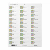 Easter Eggs Return Address Label (Full Sheet)