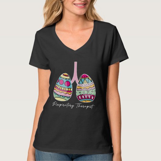 Easter Eggs RT Respiratory Therapist Happy Easter  T-shirt (Voorkant)