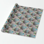 Easter Eggs Wrapping Paper Cadeaupapier (Uitgerold)