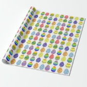 Easter eggs wrapping paper cadeaupapier (Uitgerold)