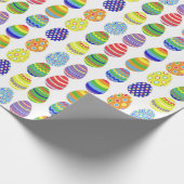 Easter eggs wrapping paper cadeaupapier (Hoek)