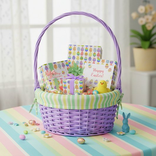 Easter eggs wrapping paper cadeaupapier