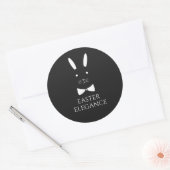 Easter Elegance Bunny Ronde Sticker (Envelop)