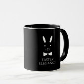Easter Elegance - Minimalistische konijn Mok (Voorkant rechts)