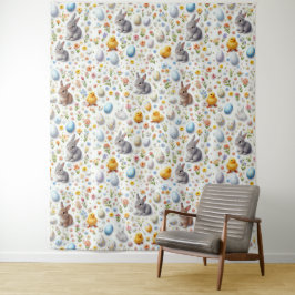 Easter Elements Scattered - Tapestries Wandkleed