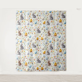 Easter Elements Scattered - Tapestries Wandkleed