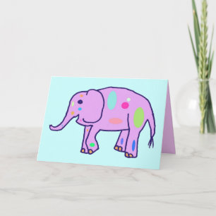 Easter Elephant Card Feestdagen Kaart