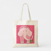 Easter Elephant Egg Basket Tote Bag (Achterkant)