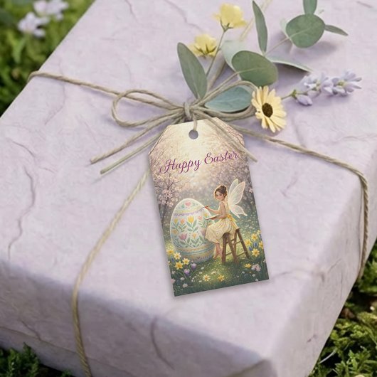 Easter Fairy Painting Egg Spring Cadeaulabel