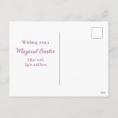 Easter Fairy Painting Egg Spring Feestdagenkaart (Achterkant)