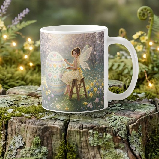 Easter Fairy Painting Egg Spring Koffiemok