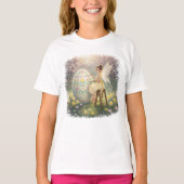 Easter Fairy Painting Egg Spring T-shirt (Voorkant)