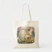Easter Fairy Painting Egg Spring Tote Bag (Voorkant)