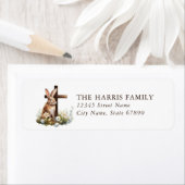 Easter Faith & Inspirerend Retour Adreslabels Etiket (Insitu)