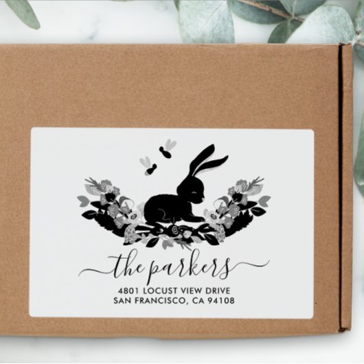 Easter | Familienaam Handtekening Terugkeeradres Rubberstempel